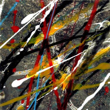 Peinture intitulée "Concentration - Abs…" par Davidian Gotis Abstraction Abstraite, Œuvre d'art originale, Acrylique