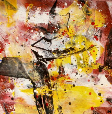 "Radiance - Abstract…" başlıklı Tablo Davidian Gotis Abstraction Abstraite tarafından, Orijinal sanat, Petrol