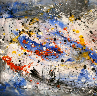 Painting titled "Mercury - Abstracti…" by Davidian Gotis Abstraction Abstraite, Original Artwork, Oil
