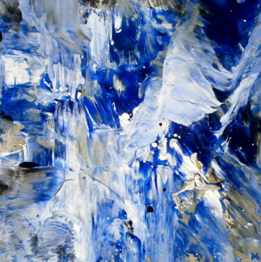 Painting titled "Antartica - Abstrac…" by Davidian Gotis Abstraction Abstraite, Original Artwork, Oil