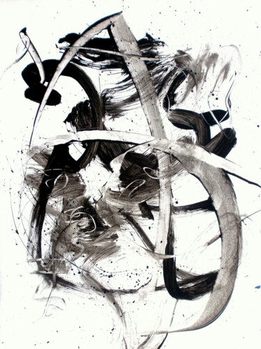 Картина под названием "Maskerade - Abstrac…" - Davidian Gotis Abstraction Abstraite, Подлинное произведение искусства, Акрил