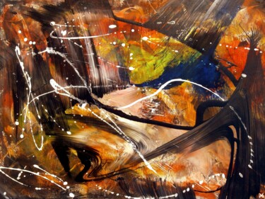 Pittura intitolato "Aracari - Abstracti…" da Davidian Gotis Abstraction Abstraite, Opera d'arte originale, Acrilico