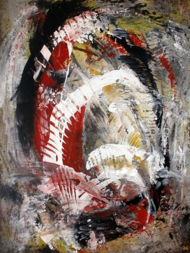 Картина под названием "Goghi - Abstraction…" - Davidian Gotis Abstraction Abstraite, Подлинное произведение искусства, Акрил