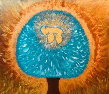 Peinture intitulée "l'arbre de vie" par David Jacob, Œuvre d'art originale, Acrylique Monté sur Châssis en bois