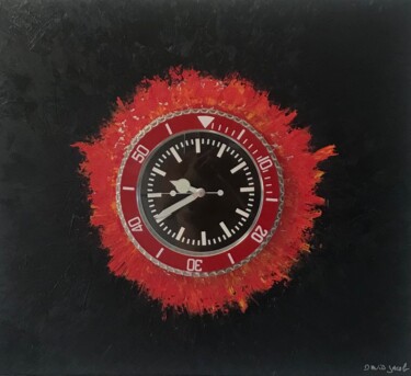"Tableau montre" başlıklı Tablo David Jacob tarafından, Orijinal sanat, Petrol Ahşap Sedye çerçevesi üzerine monte edilmiş