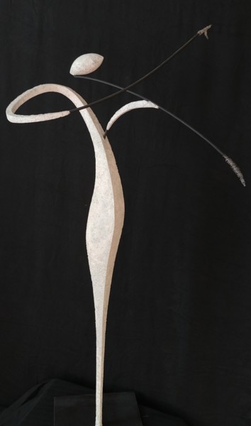 Escultura titulada "" The violonist "" por David Jacques Royer, Obra de arte original, Metales