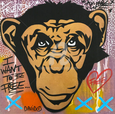 I want to be free Peinture intitulée "I want to be free" par David Karsenty, Œuvre d'art originale, Acrylique