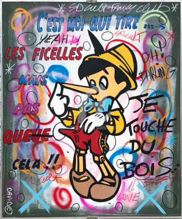 " C'est moi qui tire les ficelles " "" C'est moi qui tir…" başlıklı Tablo David Karsenty tarafından, Orijinal sanat, Akrilik