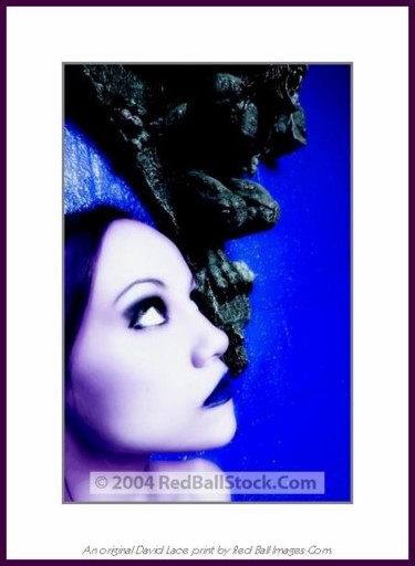 Photography titled "Gothic Blues" by David Lace, Original Artwork