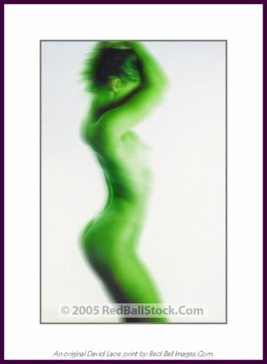 Fotografía titulada "Green Curves" por David Lace, Obra de arte original