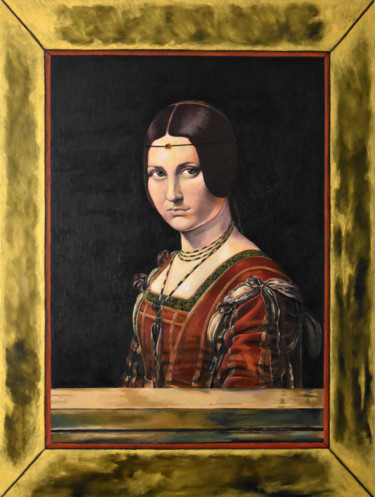 Painting titled "Ma Belle Ferronnièr…" by David Le Pichon, Original Artwork, Oil