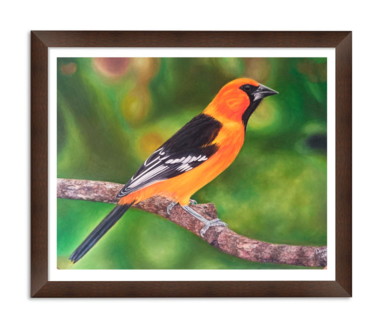 Oil painting - Bird Peinture intitulée "Oil painting - Bird" par David Lino, Œuvre d'art originale, Huile