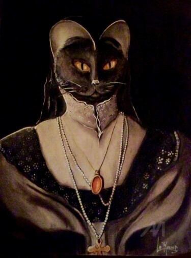 Drawing titled ""Alice, Lady Scotti…" by David Lorusso Di Mistri, Original Artwork, Pastel Mounted on Cardboard