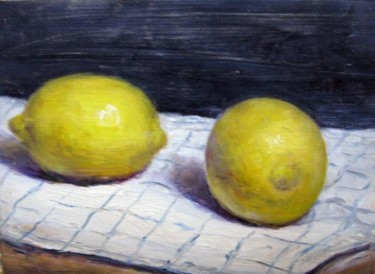Painting titled "Lemons" by David Moreschi, Original Artwork