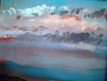 Painting titled "Sky Study" by David Moreschi, Original Artwork, Oil