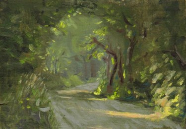 Painting titled "Vermont Country Road" by David Moreschi, Original Artwork