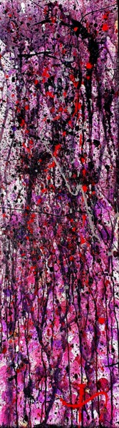Peinture intitulée "Purple rain" par David Phoenix, Œuvre d'art originale, Acrylique