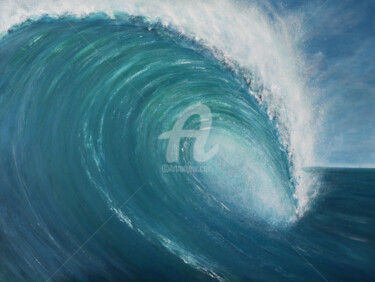 Painting titled ""Swell" - Acrylic s…" by David Quant, Original Artwork, Acrylic