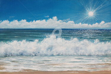 Ζωγραφική με τίτλο "Peinture marine "Sh…" από David Quant, Αυθεντικά έργα τέχνης, Ακρυλικό