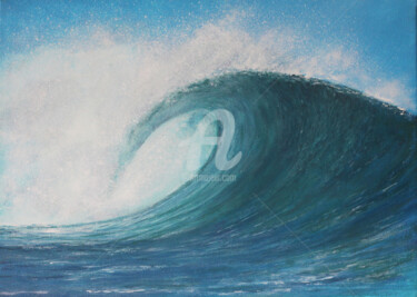 Painting titled "Peinture marine "On…" by David Quant, Original Artwork, Acrylic