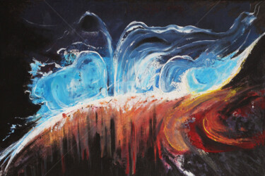 Peinture intitulée "Peinture abstraite…" par David Quant, Œuvre d'art originale, Acrylique