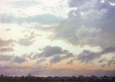Картина под названием "Pink Afterglow (172…" - David Tracey, Подлинное произведение искусства, Акрил