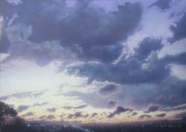 Картина под названием "Purple After Sunset…" - David Tracey, Подлинное произведение искусства, Акрил