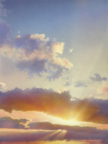 Картина под названием "Brilliant Sun on Pu…" - David Tracey, Подлинное произведение искусства, Акрил Установлен на Деревянна…
