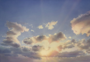 Pittura intitolato "The Sun Centre-Stage" da David Tracey, Opera d'arte originale, Acrilico Montato su Telaio per barella in…