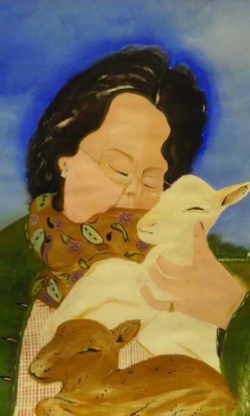 Pintura titulada ""EL AMOR DE SAN FRA…" por Davileine Borrego, Obra de arte original, Acrílico