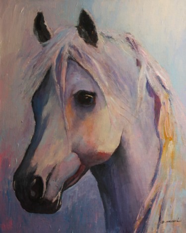 Painting titled "Horse" by Davor Ivković, Original Artwork, Acrylic
