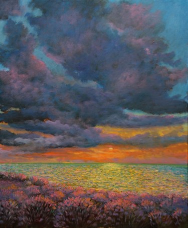 Malerei mit dem Titel "Sunset 2" von Davor Ivković, Original-Kunstwerk, Acryl