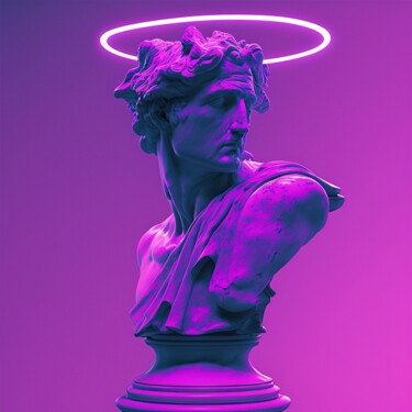 Arts numériques intitulée "Statue of Apollo’s…" par Dawid Mitoraj, Œuvre d'art originale, Image générée par l'IA
