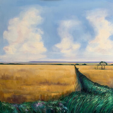 Painting titled "Boundless Summer" by Dawn Rodger, Original Artwork, Oil