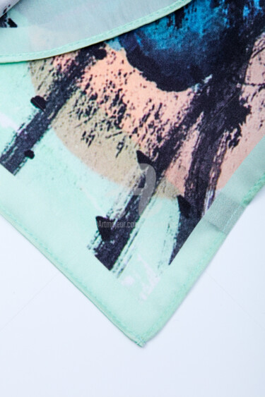 Printmaking titled "Dayou Silk scarf -…" by Dayou Lu, Original Artwork, Screenprinting