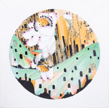 "Clean lotus pond 洁…" başlıklı Tablo Dayou Lu tarafından, Orijinal sanat, Pigmentler