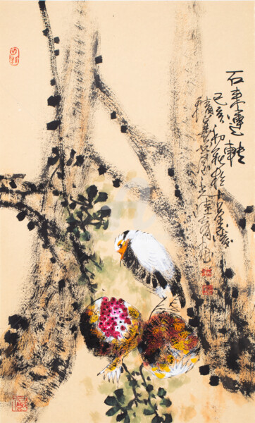 Painting titled "Time comes 石来运转 (No…" by Dayou Lu, Original Artwork, Pigments