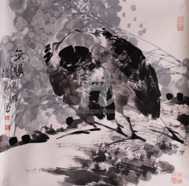 Painting titled "No title 无题 (No.190…" by Dayou Lu, Original Artwork, Pigments