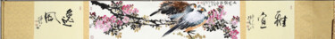 Pintura titulada "Beautiful feather i…" por Dayou Lu, Obra de arte original, Tinta