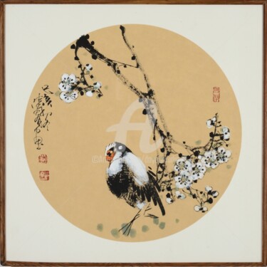 Painting titled "No Title 无题 （No.187…" by Dayou Lu, Original Artwork, Pigments