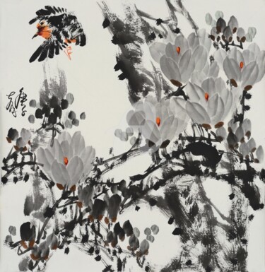 Painting titled "No Title 无题 （No.187…" by Dayou Lu, Original Artwork, Pigments