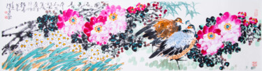 Malerei mit dem Titel "National beauty and…" von Dayou Lu, Original-Kunstwerk, Pigmente