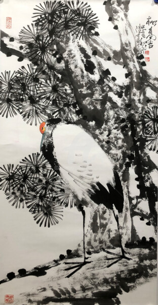 "Pine tree spirit 松高…" başlıklı Tablo Dayou Lu tarafından, Orijinal sanat, Pigmentler