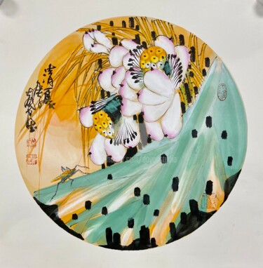 Painting titled "Fresh summer 清夏 （No…" by Dayou Lu, Original Artwork, Pigments