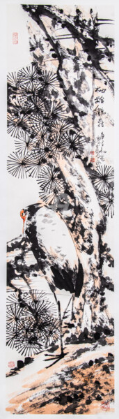 Malarstwo zatytułowany „Happiness long life…” autorstwa Dayou Lu, Oryginalna praca, Pigmenty