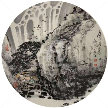 Pintura titulada "Poetic life  唐人诗意 （…" por Dayou Lu, Obra de arte original, Tinta