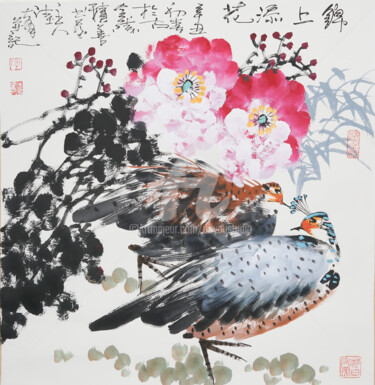 Peinture intitulée "Icing on the cake 锦…" par Dayou Lu, Œuvre d'art originale, Pigments