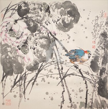 Peinture intitulée "Freely live 逍遥 （No.…" par Dayou Lu, Œuvre d'art originale, Pigments