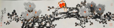 Painting titled "The story of spring…" by Dayou Lu, Original Artwork, Pigments