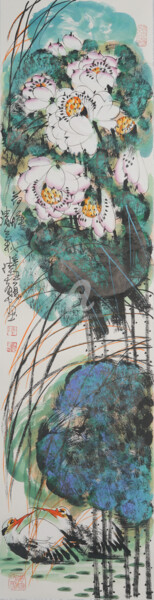 绘画 标题为“Wind through the lo…” 由Dayou Lu, 原创艺术品, 颜料